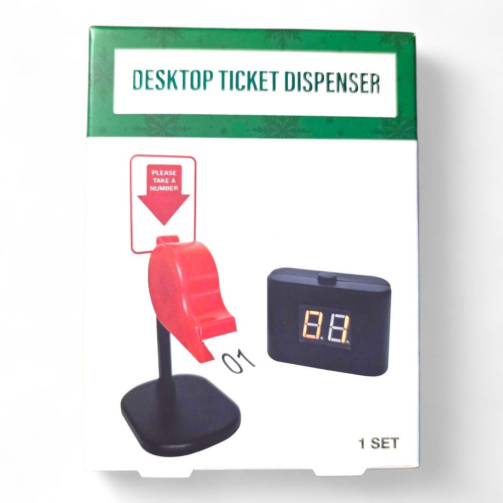 Desktop Ticket Dispenser Festive Voice Take a Paper Ticket Office Gag Gift